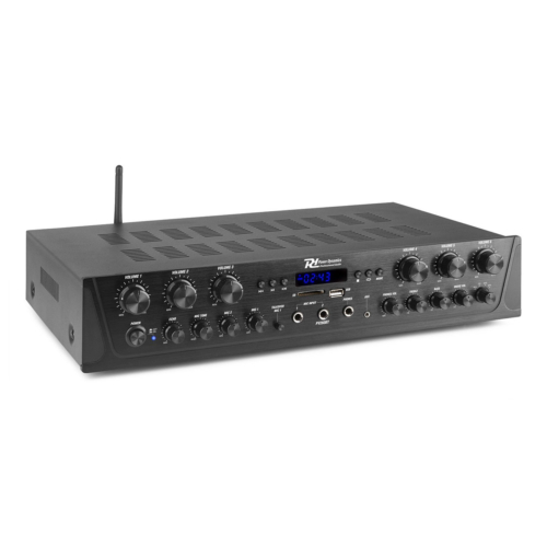 Power Dynamics PV260BT stereo versterker 6-kanalen met Bluetooth - 6x 100W