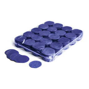 MAGICFX® Slowfall confetti rondjes Ø 55 mm - donkerblauw