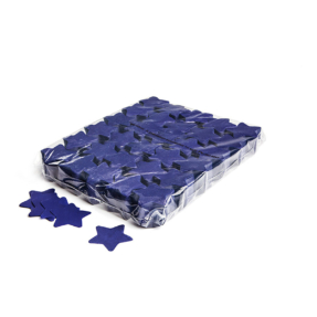 MAGICFX® Slowfall confetti sterren Ø 55mm - donkerblauw