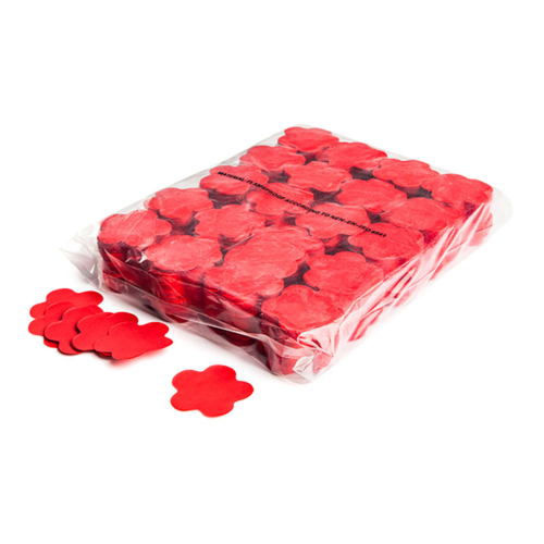 MAGICFX® Slowfall confetti bloemen Ø 55mm - rood