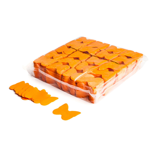 MAGICFX® Slowfall confetti vlinders Ø 55mm - oranje