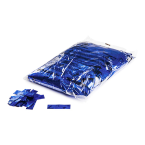 MAGICFX® Metallic confetti 55x17mm - blauw metallic