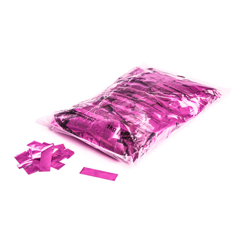 MAGICFX® Metallic confetti 55x17mm - roze metallic