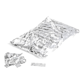 MAGICFX® Metallic confetti 55x17mm - wit metallic