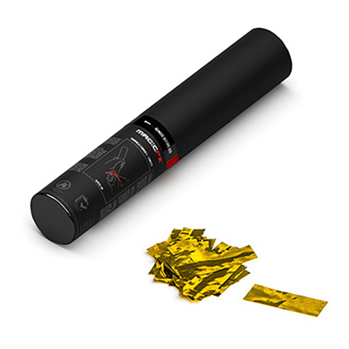 MAGICFX® Handheld Confetti Cannon 28 cm - goud metallic