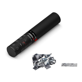 MAGICFX® Handheld Confetti Cannon 28 cm - zilver metallic