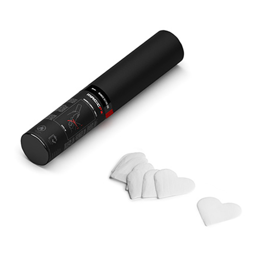 MAGICFX® Handheld Confetti Cannon 28 cm - harten wit