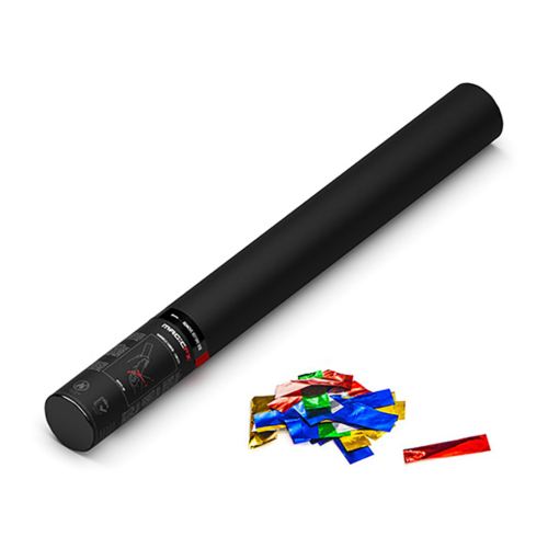 MAGICFX® Handheld Confetti Cannon 50 cm - multicolor metallic