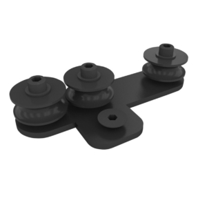 WENTEX® Eurotrack – Koord geleider – 3 wielen zwart WENTEX® Eurotrack – Koord geleider – 3 wielen zwart