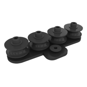WENTEX® Eurotrack – Koord geleider - 4 wielen zwart WENTEX® Eurotrack – Koord geleider - 4 wielen zwart