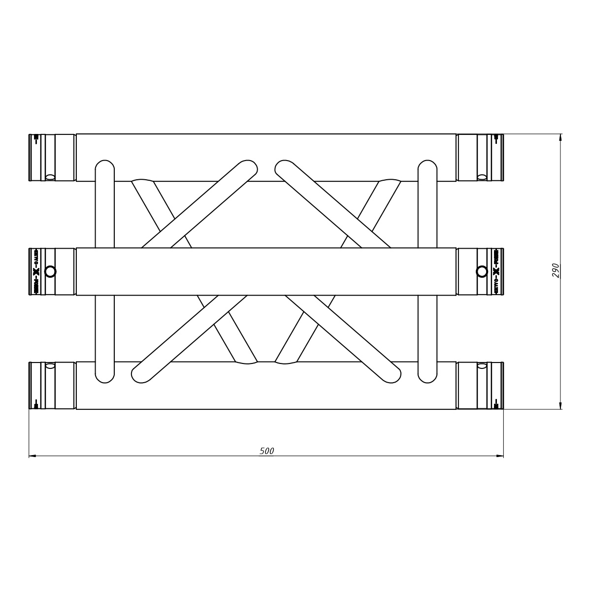 FORTEX FX33 driehoek truss 50 cm FORTEX FX33 driehoek truss 50 cm
