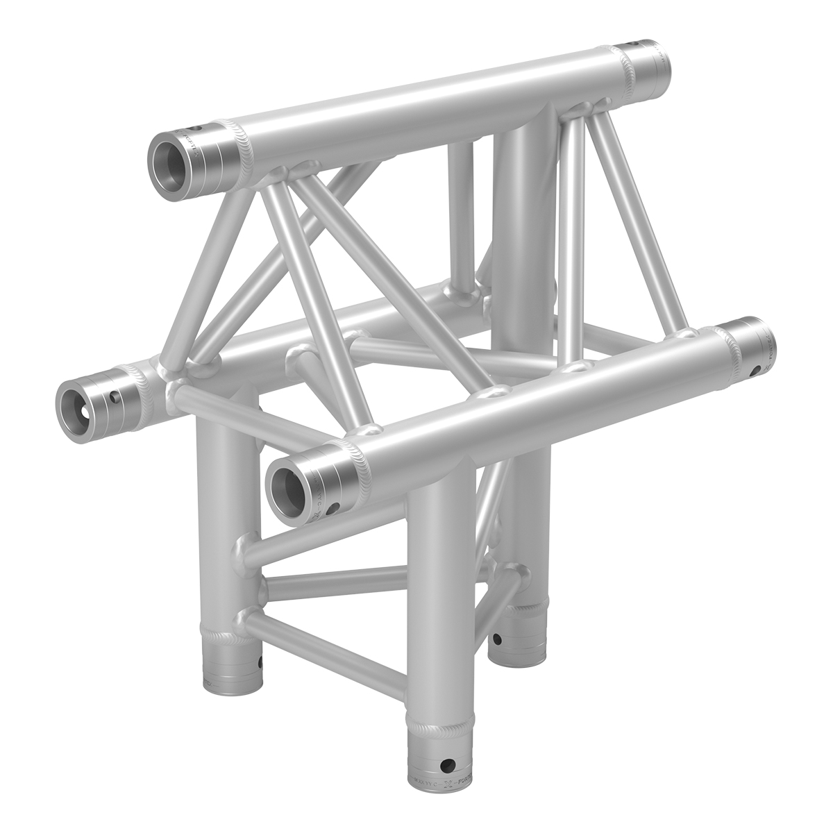 FORTEX FX33-T39 driehoek truss 3-weg T-stuk verticaal apex up FORTEX FX33-T39 driehoek truss 3-weg T-stuk verticaal apex up