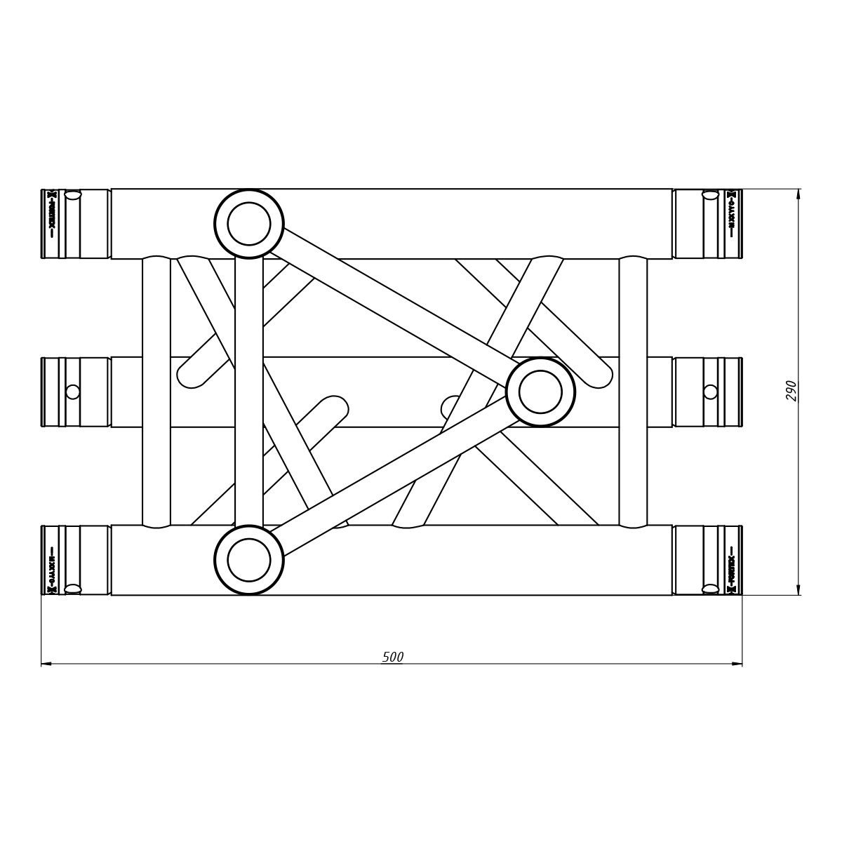 FORTEX FX33-T39 driehoek truss 3-weg T-stuk verticaal apex up FORTEX FX33-T39 driehoek truss 3-weg T-stuk verticaal apex up