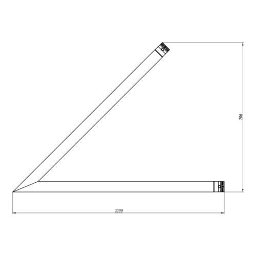 FORTEX FX32-C19-V ladder truss 2-weg 45° hoek verticaal