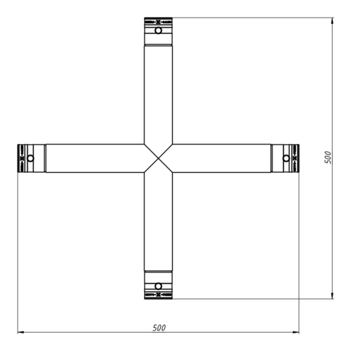 FORTEX FX32-C41-V ladder truss 3-weg kruis verticaal