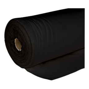Showgear Dekomolton op rol 60m x 300cm zwart