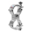 FORTEX Slimline Swivel Coupler truss klem WLL 100kg buis Ø48-51mm FORTEX Slimline Swivel Coupler truss klem WLL 100kg buis Ø48-51mm