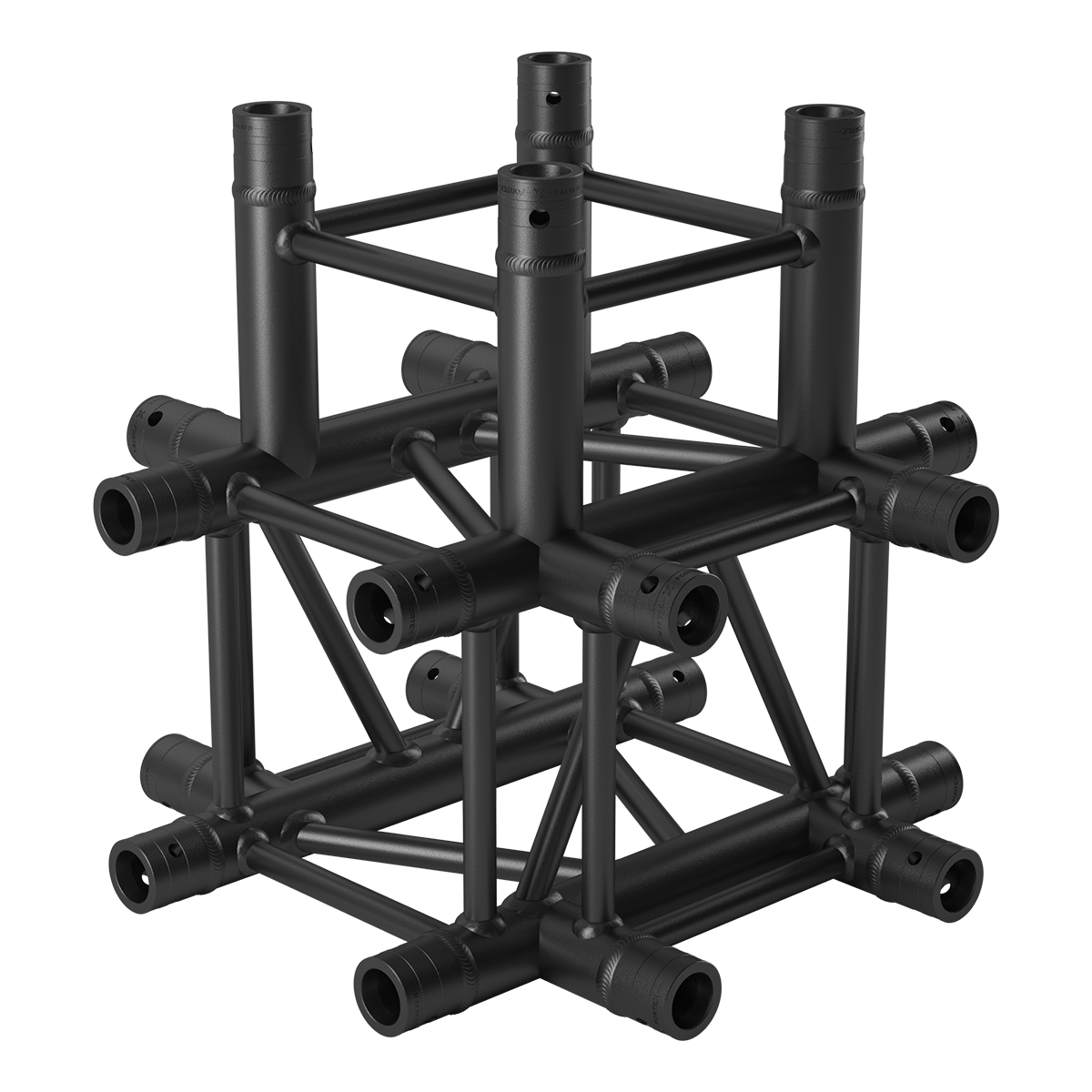 FORTEX FX34-C55 vierkant truss 5-weg kruis zwart FORTEX FX34-C55 vierkant truss 5-weg kruis zwart