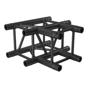 FORTEX FX34-T35 vierkant truss 3-weg T-stuk zwart