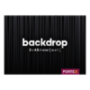 FORTEX Backdrop 3m (b) x 4,5m (h) zwart 320 gram/m²