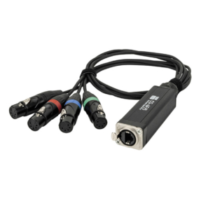Showgear CS-4F/5 - 4-kanaals DMX kabelsplitter via netwerkkabel