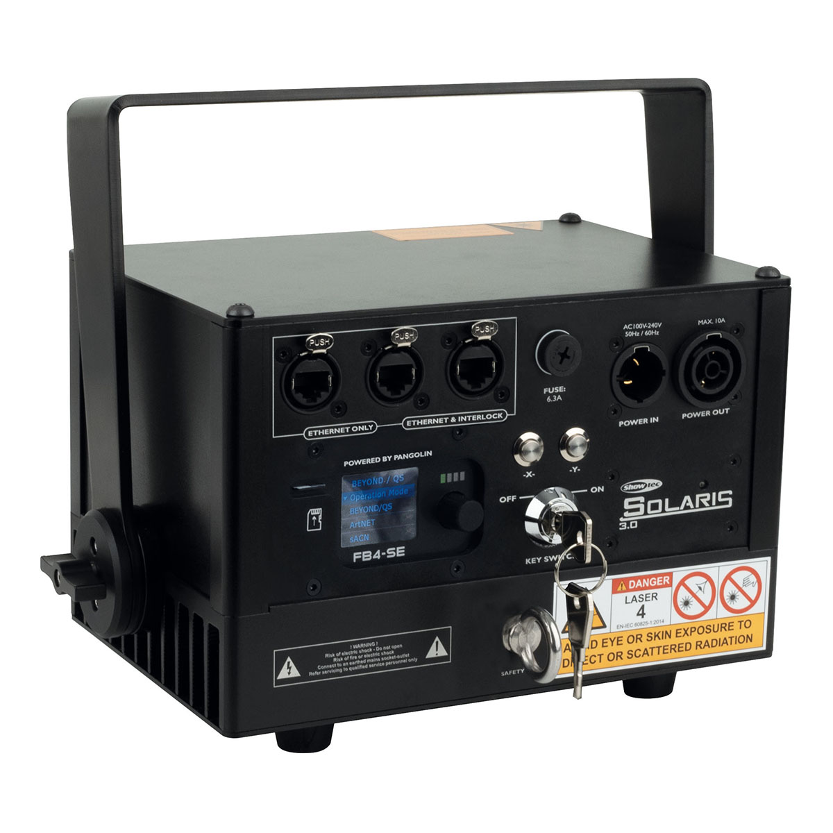 Showtec Solaris 3.0 RGB-laser met Pangolin FB4 Showtec Solaris 3.0 RGB-laser met Pangolin FB4