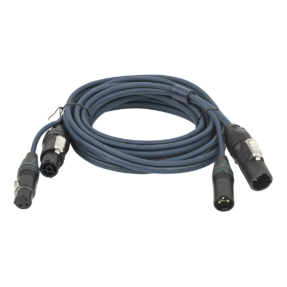 DAP FP-13 Hybrid Cable - Combikabel PowerCON True1 / 3-pin XLR - DMX - 10m