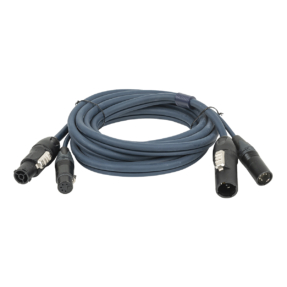 DAP FP-14 Hybrid Cable - Combikabel PowerCON True1 / 5-pin XLR - DMX - 10m