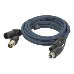 DAP FP-15 Hybrid Cable IP65 - Combikabel PowerCON True1 / 3-pin XLR - DMX - 10m