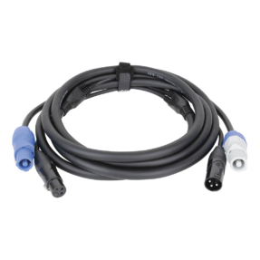 DAP FP20 Hybrid Cable - Combikabel Power Pro / 3-pin XLR - DMX - 1,5m