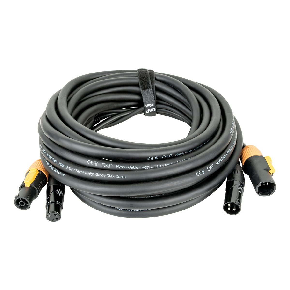 DAP FP22 Hybrid Cable - Combikabel Power Pro True / 3-pin XLR - DMX - 10m DAP FP22 Hybrid Cable - Combikabel Power Pro True / 3-pin XLR - DMX - 10m