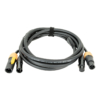 DAP FP22 Hybrid Cable - Combikabel Power Pro True / 3-pin XLR - DMX - 3m