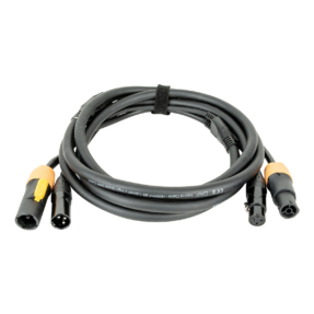 DAP FP22 Hybrid Cable - Combikabel Power Pro True / 3-pin XLR - DMX - 3m