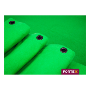 FORTEX Greenscreen 3m (b) x 3m (h) Chromakey groen 320 g/m2