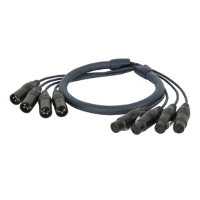 DAP FL90 DMX Multikabel 4-weg met Neutrik 3-pin XLR - 50 meter