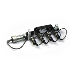 MAGICFX® CO2 high pressure distrib. block - 4x 3/8 hose in, 1x 3/4 ou