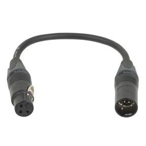 Neutrik® verloopkabel 3-pin female naar 5-pin male DMX