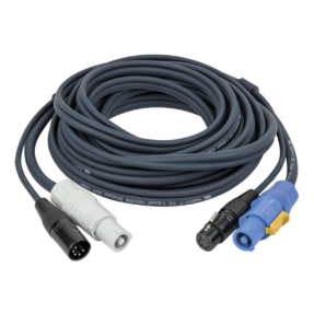 DAP FP18 Hybrid Cable - Combikabel powerCON / 5-pin XLR - DMX - 0,75m