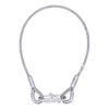 FORTEX Safety veiligheidskabel BGV-C1 gecertificeerd 100 cm - Ø3 mm