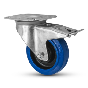 FORTEX Blue Wheel zwenkwiel Ø100mm met dubbele rem WLL 200kg
