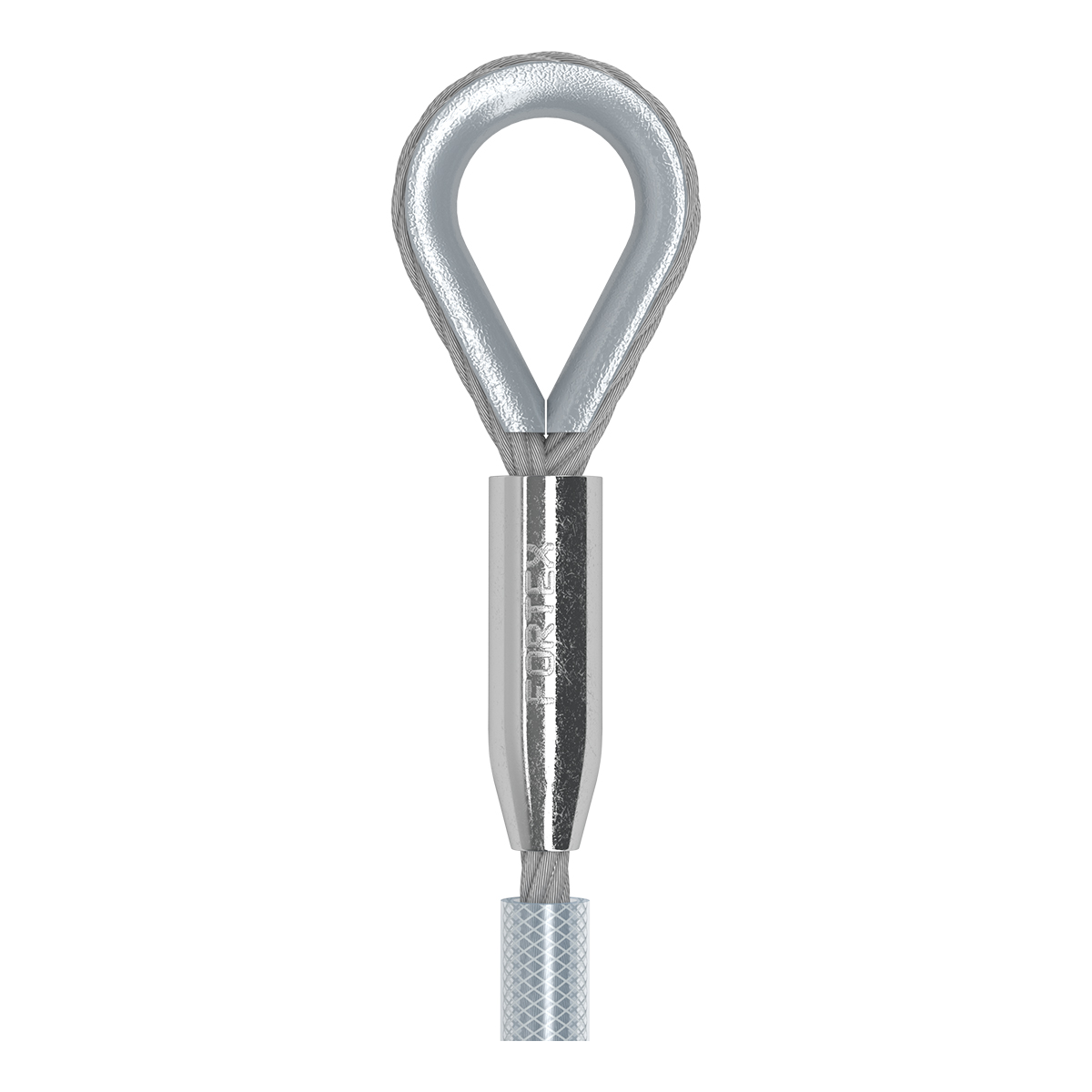 FORTEX PVC Steel 0,5 meter - Ø10mm 1T staalkabel 6x 36 + stk certificaat FORTEX PVC Steel 0,5 meter - Ø10mm 1T staalkabel 6x 36 + stk certificaat
