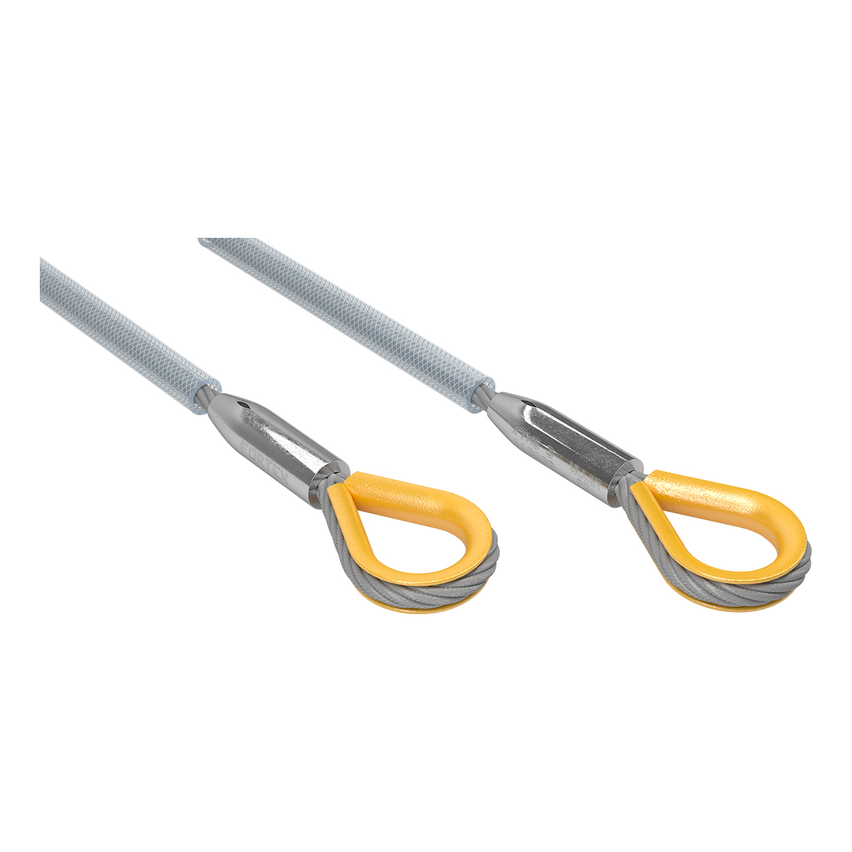 FORTEX PVC Steel 1 meter - Ø10mm 1T staalkabel 6x 36 + stk certificaat FORTEX PVC Steel 1 meter - Ø10mm 1T staalkabel 6x 36 + stk certificaat