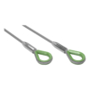 FORTEX Steel 2 meter - Ø10mm 1T staalkabel 6x 36 + stk certificaat