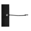 FORTEX Spanelastiek 25cm met nylon haakje Ø4mm zwart