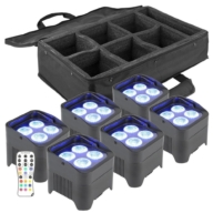 BeamZ BBP94 accu LED PAR 4x 10W 6-in-1 RGBAW-UV