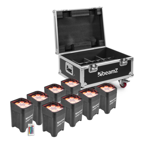 BeamZ BBP96 Uplight set van 8x BBP96 in FCC9 flightcase