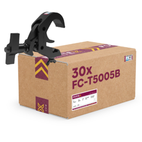 30x FORTEX Selflock Coupler truss klem WLL 250kg buis Ø48-51mm zwart