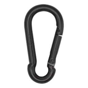 100x FORTEX Karabijnhaak 6x60mm WLL 120  kg zwart DIN 5299 gecertificeerd