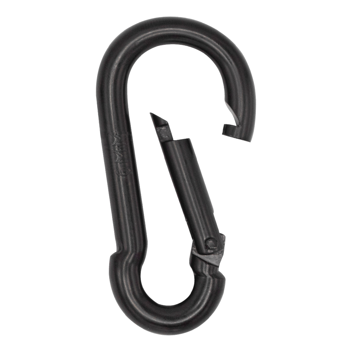 FORTEX Karabijnhaak 6x60mm WLL 120 kg zwart DIN 5299 gecertificeerd FORTEX Karabijnhaak 6x60mm WLL 120 kg zwart DIN 5299 gecertificeerd