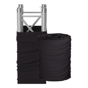 FORTEX Truss Stretch Cover voor 30 serie vierkant Rol 30 meter sleeve zwart